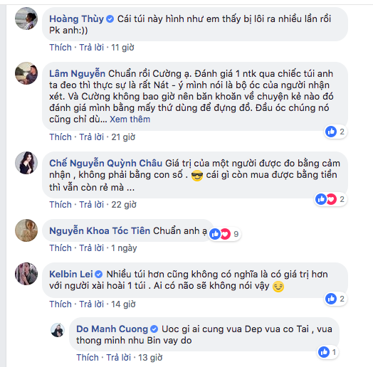 Đỗ Mạnh Cường, sao Việt, hàng hiệu